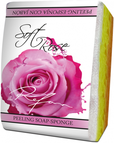 Sapone-spugna esfoliante SOFT ROSE - 75 gr 