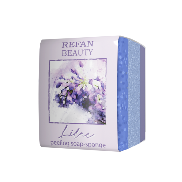 Sapone-spugna esfoliante Lillà - 75gr 