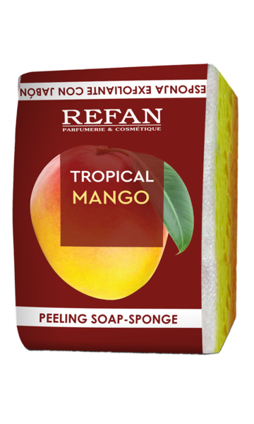 Sapone-spugna esfoliante Tropical Mango - 75 gr 